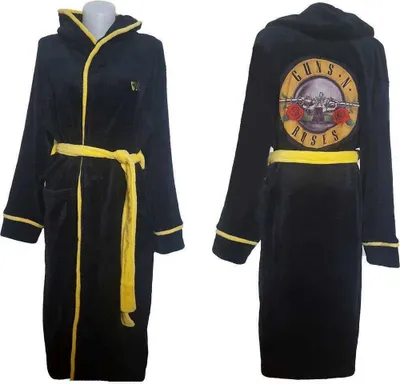 Produktbild von Guns N' Roses - klassische Logo Uni Bademantel - schwarz