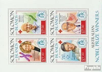 Produktbild von Briefmarken Salomoninseln 2014 Mi 2482-2485 Kleinbogen (kompl. Ausg.) postfrisch Nobelpreisträger