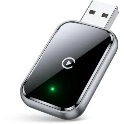 Produktbild von Wireless Apple CarPlay Adapter – Auto Ladegerät – Auto Konverter – 5.8 GHz WiFi & Bluetooth 5.3 – Plug & Play – Auto-Verbindung in 3 Sekunden