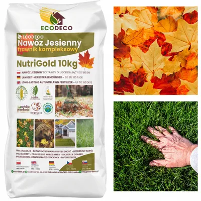 Produktbild von EcoDeco Herbst Rasendünger 10 kg für 500 m², Herbstdünger mit Kalium und Phosphor, gegen Moos, über 3 Monate Wirkung