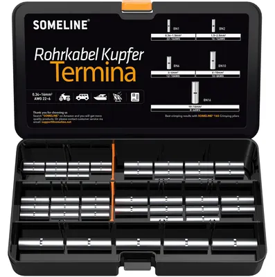 Ringkabelschuh-Set 0,34–16 mm², 300-teilig, unisoliert