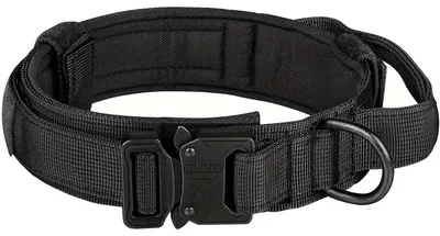 Produktbild von Taktischer Hundehalsband, verstellbar, Kontrollgriff, L, schwarz-a