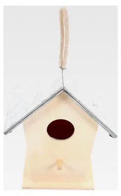 Produktbild von Vogelhaus mit Metallverstärkung Wetterfestes Nistkasten für Garten und Terrasse Hängend Regendicht und Langlebig