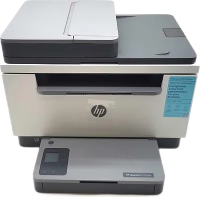 A multi-function printer is shown from the front and top.