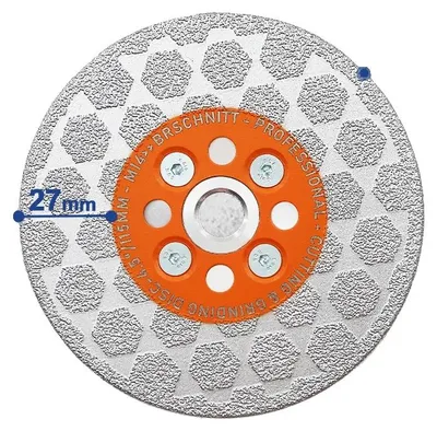 Obrázek produktu pro Řezací kotouč na beton, diamantový materiál, vysoká účinnost, 125 mm, 2 kusy