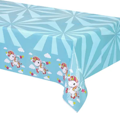 Productafbeelding van Folat 8714572650434, Rechthoekig, Blauw, Tafelkleed, Geschikt voor binnen- en buitengebruik, 180 x 130 cm, 12 stuks