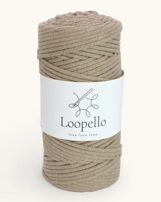 Produktbild von Loopello Baumwollkordel Classic 3 mm 100 m – Kaffee