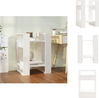 Produktbild von vidaXL Bücherregal/Raumteiler Weiß 41x35x57 cm Massivholz Kiefer - Bücherregale & Bücherschränke