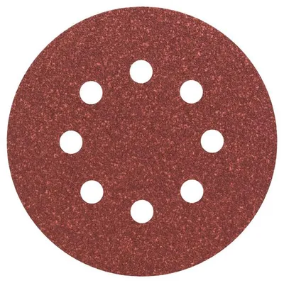 Produktbild von Schleifblatt C430, 125 mm, 80, 8 Löcher, Klett, 5er-Pack