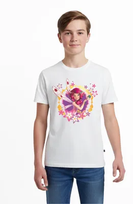 Produktbild von Spreadshirt Mia and Me Blumen Und Die Elfe Mia Teenager Premium T-Shirt, 146/152 (10 Jahre), Weiß