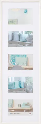 Immagine prodotto di Walther Gallery Frame New Lifestyle 5 foto 10x15 cm bianco