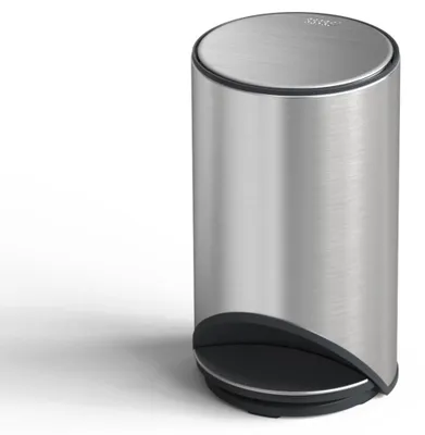 Image de JOSEPH JOSEPH Arc Easy-Push Poubelle à pédale en inox 10L