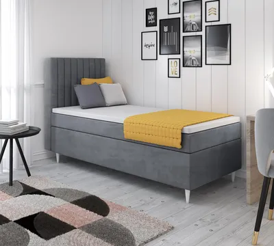 Obrázek produktu pro FurMeb24 ÄalounÄn postel HILTON - 70 x 200 cm - s topperem - lev strana - ed 182