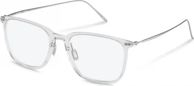 Image de Lunettes de vue pour hommes Rodenstock R7168, modèle Crystal/argent, dimensions 53/20/145