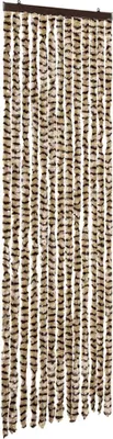Obrázek produktu pro vidaXL Záclona proti hmyzu béžová a hnědá 56x185 cm žinylka