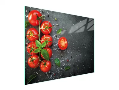 Image de Planche à découper en verre 52x40 Tomates