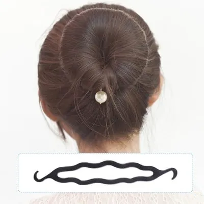 Produktbild von Haarknotenformer und Flechtwerkzeug für das Haarstyling, 71 Stück aus Kunststoff, für Salonausbildung und Friseurausbildung