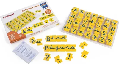 Productafbeelding van Alfabetset met hoofdletters en kleine letters, 168 stuks, merk Miniland