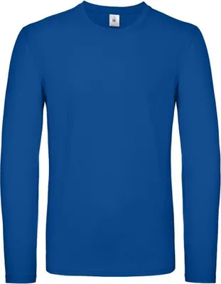 Obrázek produktu pro Pánské tričko s dlouhým rukávem - B&C #E150 LSL - royal blue - velikost S