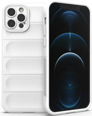 Produktbild von iPhone 12 Pro Max Hülle, Weich TPU Silikon Stossfest Anti-rutsch Schutzhülle für iPhone 12 Pro Max Weiß
