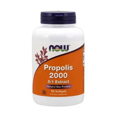 Produktbild von NOW Foods - Propolis 2000 5:1 Extrakt, 90 Weichkapseln