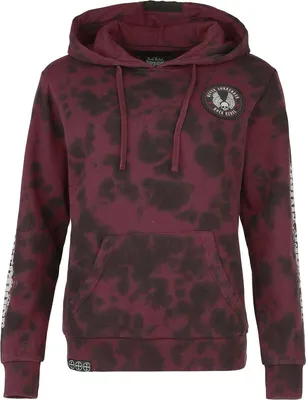 Produktbild von Rock Rebel by EMP Damen roter Kapuzenpullover mit Batik XL
