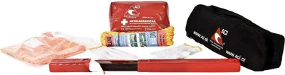 Produktbild von ACI Obligatorische Ausrüstung CZ - Verbandskasten, Dreieck, Seil (1,9 t), Weste, Handschuhe, schwarze Tasche