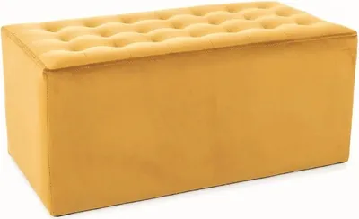 Produktbild von Breiter Polsterhocker ALFONS - gelb