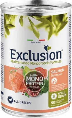 Produktbild von EXCLUSION NGASA40 ADULT ALL BREEDS Hundefutter – Lachs, 400 g