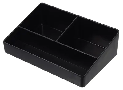 Produktbild von Kaffee- und Tee-Organizer mit 3 Fächern - Aufbewahrungsbox für Zucker und Milch