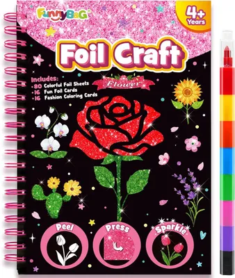 Produktbild von Bastelset Folienkunst, DIY Aktivität, für Kinder 4-9 Jahre, bunt, für die Kreativität