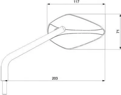 Produktbild von Barracuda universal Rückspiegel A-Version