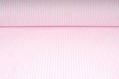 Obrázek produktu pro Plátno bavlněné, růžový proužek, metráž, látky / 50cm