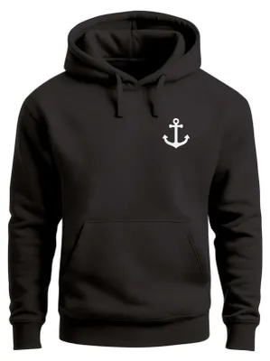 Produktbild von Hoodie Herren Anker Badge Kapuzen-Pullover Männer Neverless®