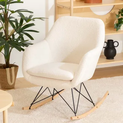 Obrázok produktu pre Eazy Living Hojdacie kreslo Beaune White Teddy