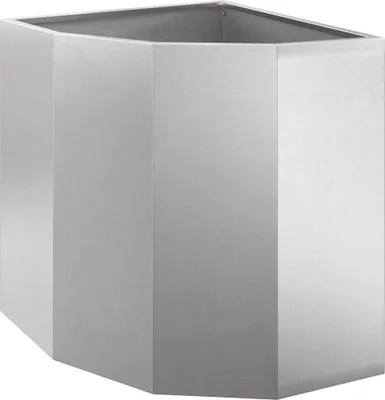 Produktbild von vidaXL Eckpflanzer Silber 45 x 45 x 50 cm Edelstahl