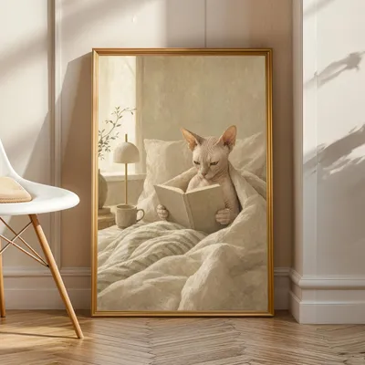 Sphynx-Katze, Katzenposter, Produktansicht 1