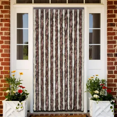 Immagine prodotto di The Living Store Tenda zanzariera Beige e marrone chiaro 100x220 cm in ciniglia
