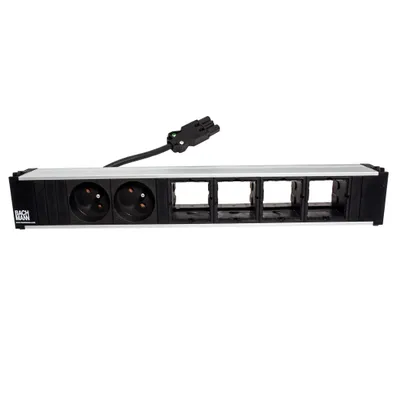 Obrázek produktu pro Bachmann 912.011, Modulární, Černá, 2 AC zásuvky / AC zásuvek, Typ E