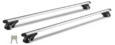 Zdjęcie produktu dla InAndOutdoorMatch - Relingi dachowe - 132 cm - Aluminium, Obraz wygenerowany przez AI