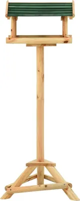 Produktbild von vidaXL Vogelhäuschen mit Ständer 37x28x100 cm Massivholz Tanne