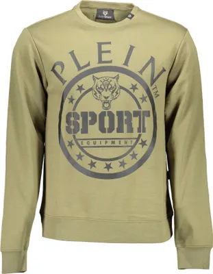Produktbild von Herren Sweatshirt in Grün - Langarm, Rundhals, Stylischer Druck