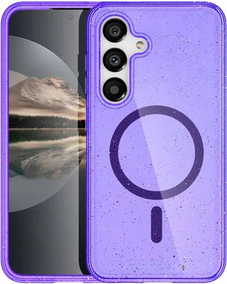 Zdjęcie produktu dla imoshion Sparkle Backcover z MagSafe dla Samsung Galaxy S25 Plus - Fioletowy