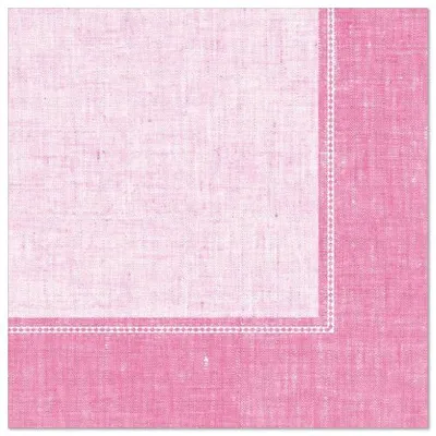 Produktbild von Servietten "ROYAL Collection" 1/4-Falz 40 cm x 40 cm rosa "Linum"