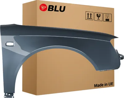 Immagine prodotto di BLU Parafango compatibile con Audi A4 B7 LX7Z Destra Grau DelphinGrau | 2004-2008 | Anteriore | Verniciato | Pronto per il montaggio | Acciaio