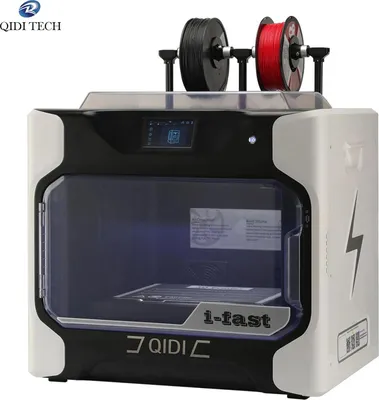 Immagine prodotto di QIDI TECH iFAST, stampante 3D desktop, bianca, touchscreen da 5 pollici, WLAN, alta precisione, doppio ugello, qualità industriale