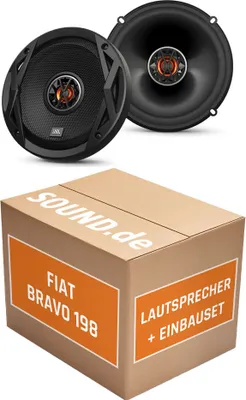 Produktbild von JBL Club 6522 | 2-Wege | 16,5cm Koax Lautsprecher - Einbauset passend für Fiat Bravo 198 Front - justSOUND