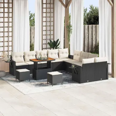 Produktbild von Möbel Garten-Sofa-Set 13 pcs Schwarz Poly-Rattan - Gartenmöbelgarnituren 3361805