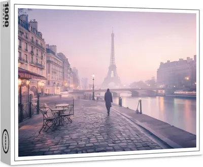 Image de Puzzle haut de gamme Raxxa « Promenade sur les bords de la Seine », 1 000 pièces