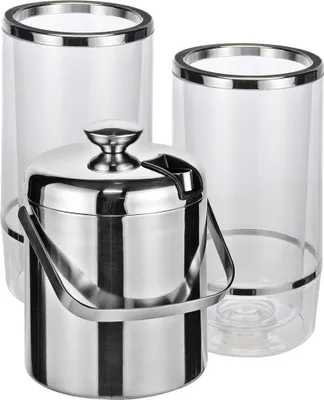 Immagine prodotto di Bambelaa! Set composto da secchiello per il ghiaccio e 2 refrigeratori per vino in plastica